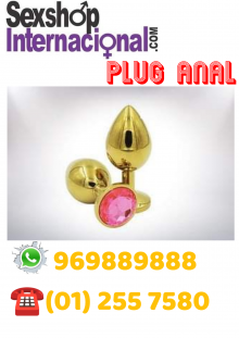 PLUG ANAL DE ACERO DORADO - SEXSHOP MIRAFLORES 981196979 